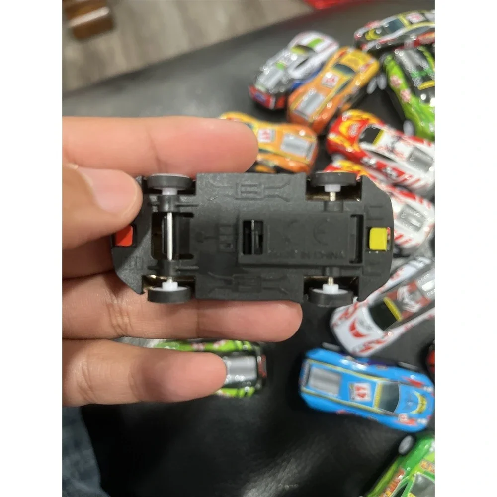 Pull Back Cars Lot of 23 Racing Toy Vehicles Plastic Rubber Wheels Multicolor